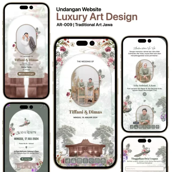 Undangan Website Luxury Art Traditional Jawa (AR-009)