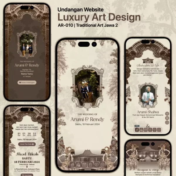 Undangan Website Luxury Art Traditional Jawa 2 (AR-010)